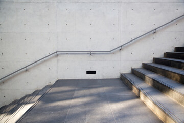 Details of modern architecture and concrete walls
