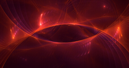3D manual rendering abstract fractal light background