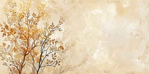 Fototapeta premium Vintage background with floral.