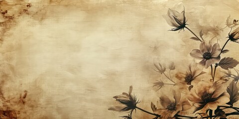 Vintage background with floral.