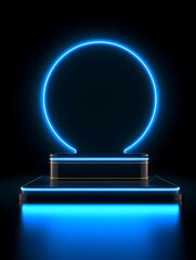 Simple product booth, podium, stage, product commercial photography background, cosmetics booth, promotional event