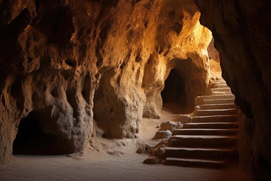Cave Entrance: Showcase the entrances to these historical sites.