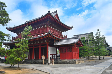 重要文化財の大伽藍が続く京都市妙心寺