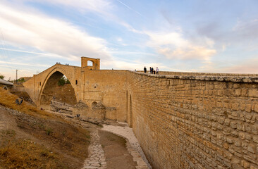 The Malabadi Bridge is an arch bridge spanning the Batman River near the town of Silvan in southeastern Turkey.