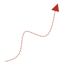 Red Arrow up and down 