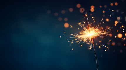 Obraz premium Beautiful fireworks background at night for holiday decoration