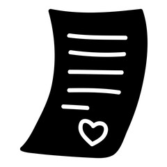 Marriage agreement letter in hand-drawn style