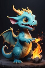 The cutest dragon character high definition