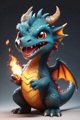 The cutest dragon character high definition