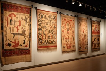 Ancient Textiles: Paintings that may resemble early textile patterns.