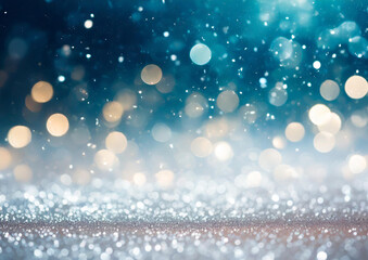 Obraz premium 上品な青のキラキラ背景テクスチャー