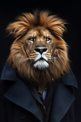 fashion lion, A generated