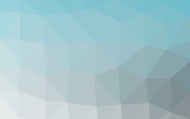 Fototapeta premium Light BLUE vector polygon abstract background. Geometric illustration in Origami style with gradient. Polygonal design for your web site.