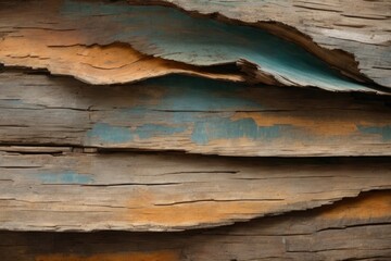 Beauty of Weathered Wood, Unveiling the Aged Patina That Whispers Tales of Resilience, Elegance, and the Captivating Dance Between Nature and the Elements - obrazy, fototapety, plakaty