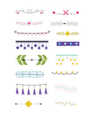 Unique Lined Divider Design Set