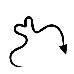 Black Arrow up and down 