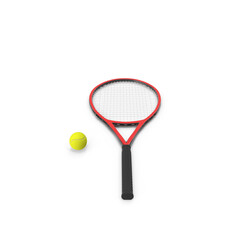 Tennis Racket and Ball PNG