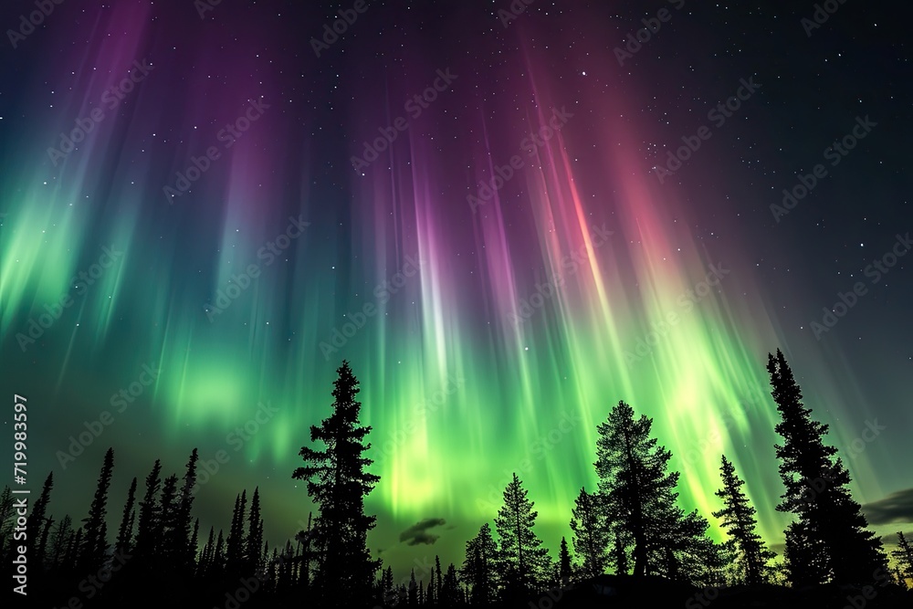 Wall mural Photography of Aurora Borealis