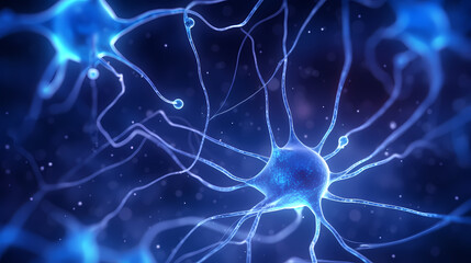 Virus cells abstract science concept, medical research background