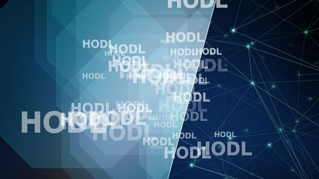 Hold background of hodl in crypto market bitcoin wallet, and cryptocurrency investment strategy to hold onto crypto assets for long term, increasing portfolio value as digital market soars