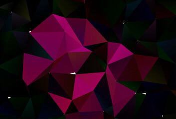 Obraz premium Light Pink vector abstract polygonal layout.