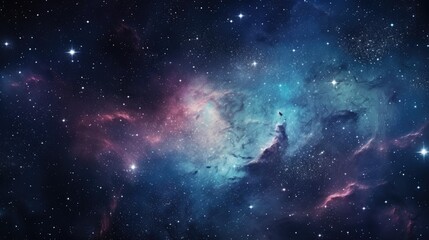 Fototapeta na wymiar Cosmic Elements in Abstract Nebula Space Background