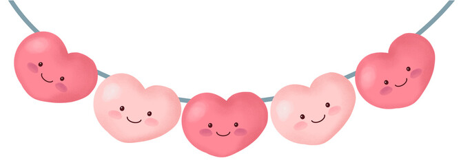 Smiley Heart Bunting