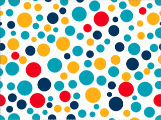 Circles Harmony Seamless Pattern in Vintage  - Retro Dot Texture for Wallpaper, Fabric, and Design