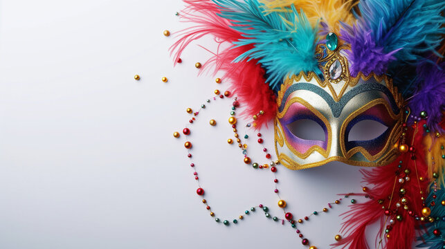 Mardi gras , Masskara carnival festival mask with space for text