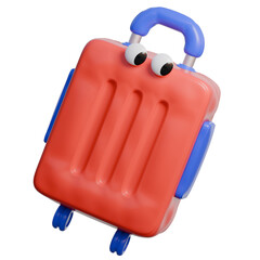Suitcase 3D icon