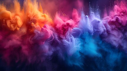 abstract Holi background, liquid colors.