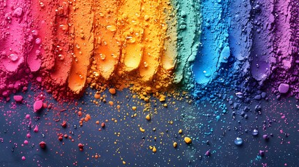 abstract Holi background, liquid colors.