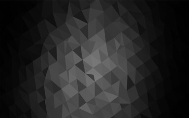 Obraz premium Dark Silver, Gray vector abstract mosaic backdrop. Shining colored illustration in a Brand new style. New texture for your design.