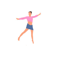 pose of a person wearing a pink outfit girl