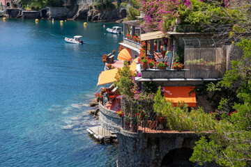 Portofino Liguria Italia sea coast bay most popular village on the Italian Riviera