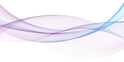 Modern abstract glowing wave background. Dynamic flowing wave lines design element. Futuristic technology concept. PNG file.