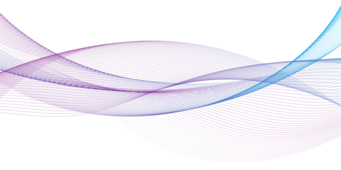 Rolgordijnen Modern abstract glowing wave background. Dynamic flowing wave lines design element. Futuristic technology concept. PNG file. © Phantip