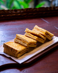 delicious toast with a sweet taste