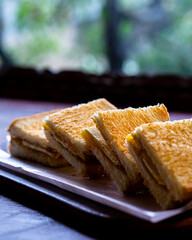 delicious toast with a sweet taste