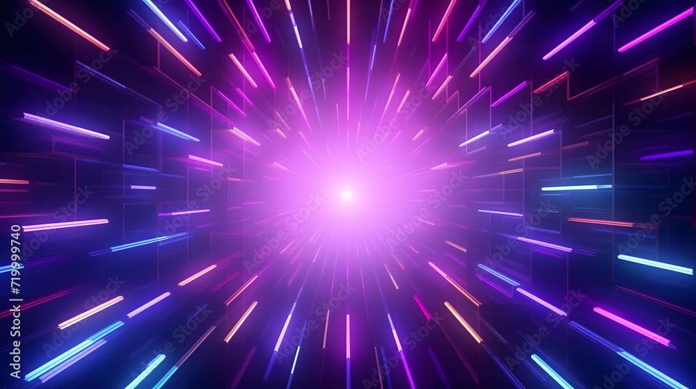 Poster abstract background with rays