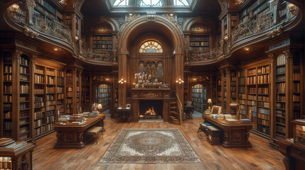 Obraz premium The Grand Library of Solitude