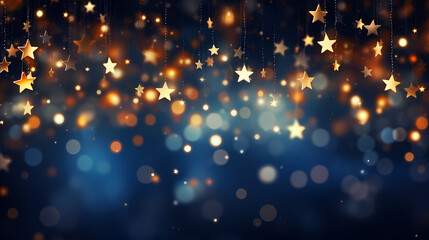 Obraz premium Featuring stunning soft bokeh lights and shiny elements. Abstract festive and new year background