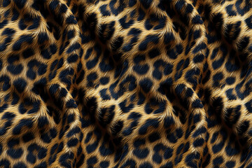 High resolution image showcasing the intricate seamless pattern and rich texture of leopard fur, highlighting the natural beauty of wildlife.