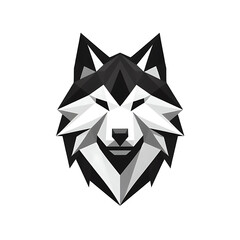 Logo illustration of a "wolf" ,lion logo ,lion illustration