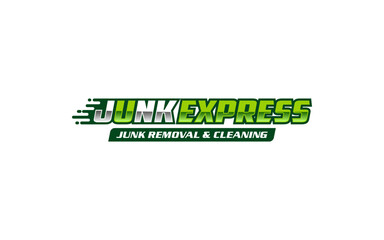 Illustration vector graphic of junk removal solution services logo design template.