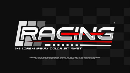 racing concept vector design suitable for t-shirts, stickers, automotive themes