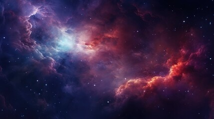 Fototapeta premium Celestial Aspects in Abstract Space Nebula