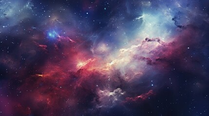 Fototapeta premium Celestial Aspects in Abstract Space Nebula