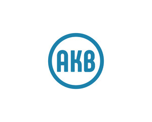 AKB logo design vector template