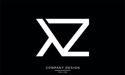 ZX, XZ, Abstract Letters Logo Monogram